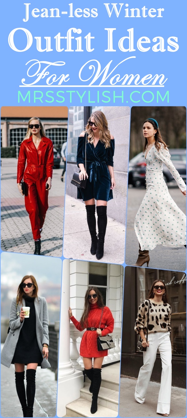 Jean-less Winter Outfit Ideas For Women